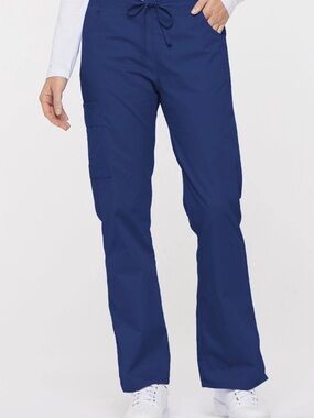Dickies Scrubs Mid Rise Drawstring Cargo Scrub Pants Blue